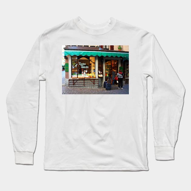 A Shopfront in Stresa, Italy 2011 Long Sleeve T-Shirt by IgorPozdnyakov